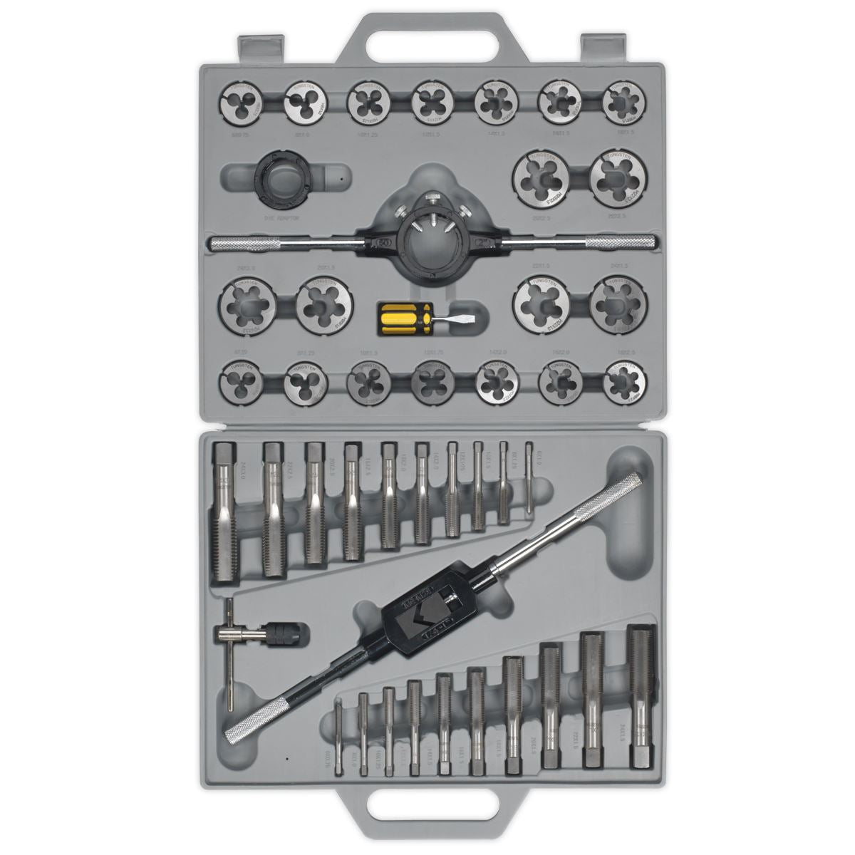 Sealey AK303 Tap & Die Set 45pc Split Dies Metric