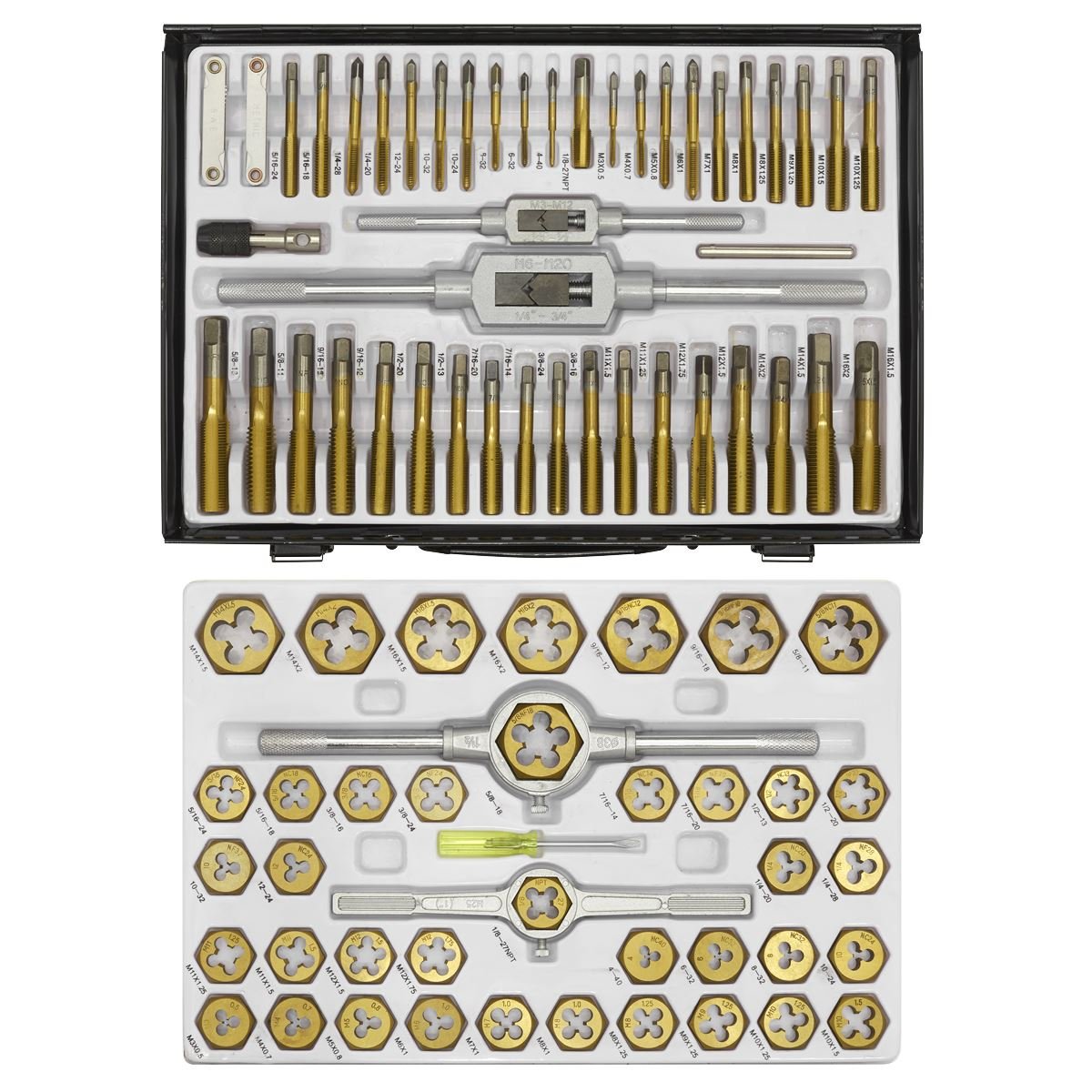 Sealey AK3086HIM Tap & Die Set Hexagonal Metric & SAE/Imperial 86pc