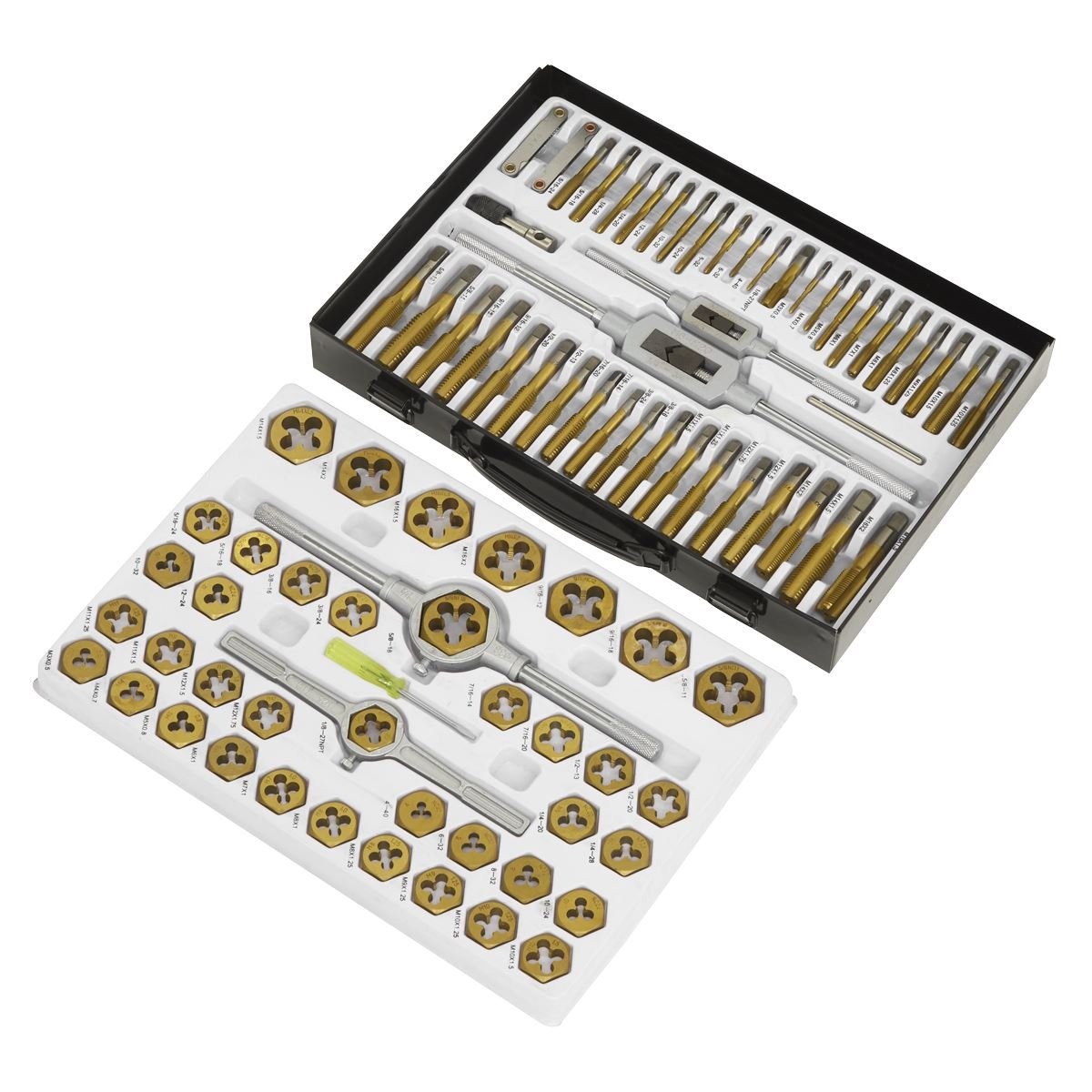 Sealey AK3086HIM Tap & Die Set Hexagonal Metric & SAE/Imperial 86pc