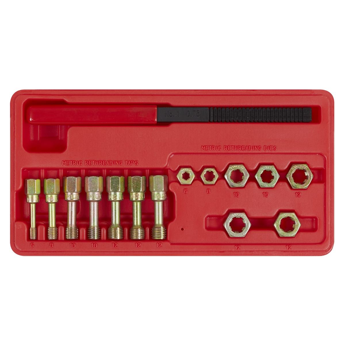 Sealey AK310 Re - Threader Kit 15pc Metric