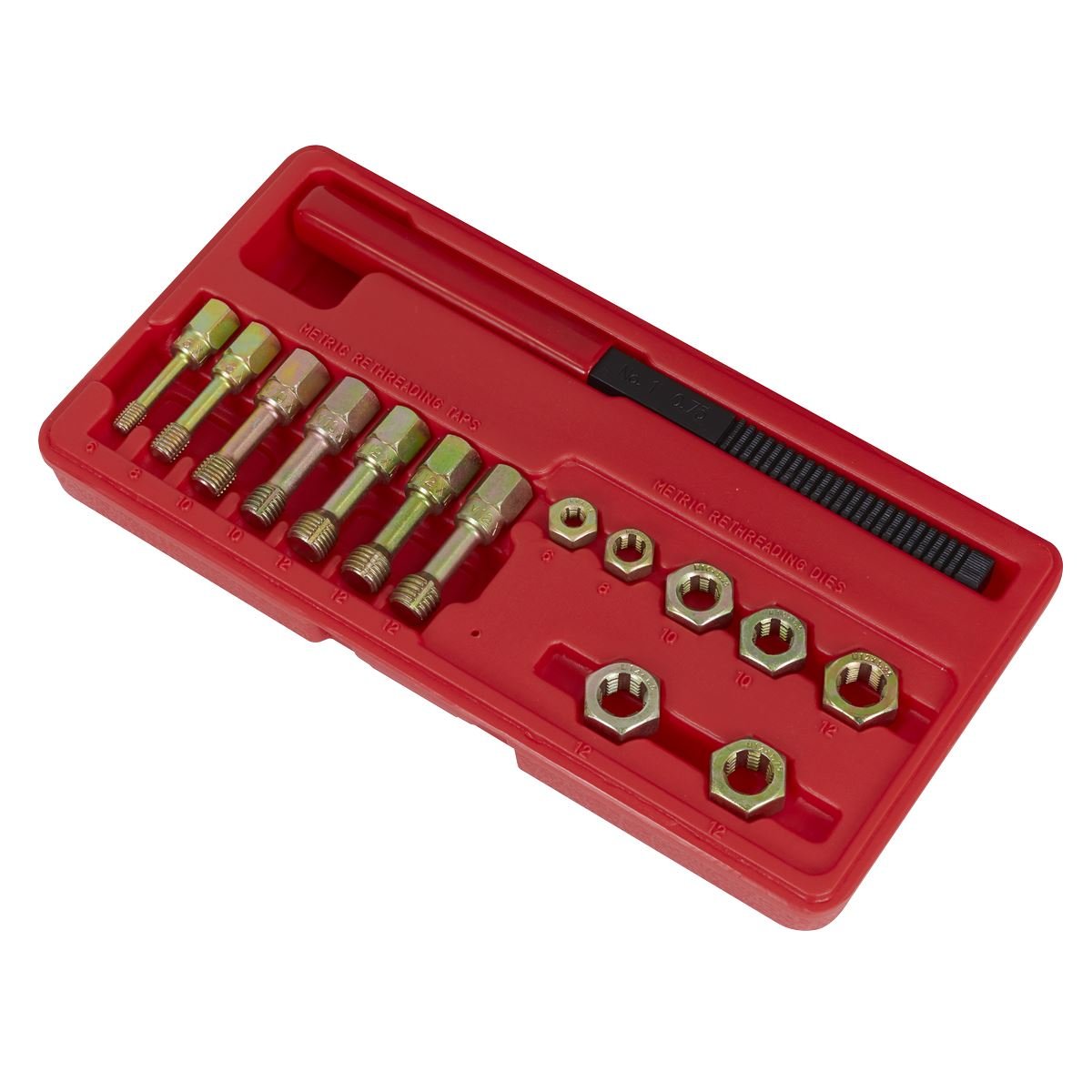 Sealey AK310 Re - Threader Kit 15pc Metric