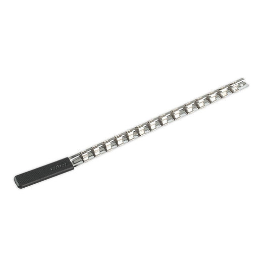 Sealey AK3814 Socket Retaining Rail with 14 Clips 3/8"Sq Drive