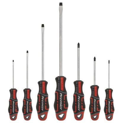 Sealey AK4321 Screwdriver Set 7pc GripMAX® - Red