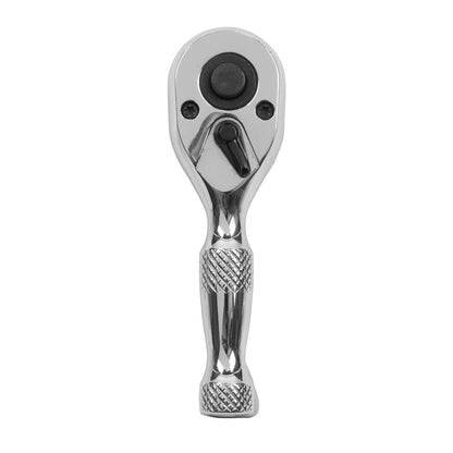 Sealey AK660S Sealey AK660S Stubby Ratchet Wrench 1/4"Sq Drive Pear - Head Flip Reverse