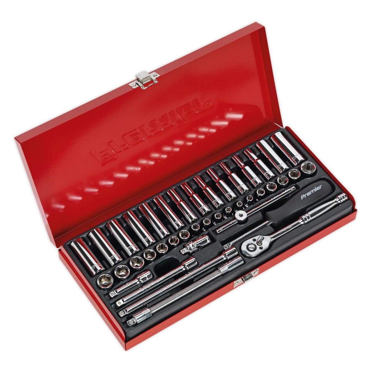 Sealey AK690 Sealey AK690 Socket Set 41pc 1/4"Sq Drive 6pt WallDrive® - Metric/Imperial