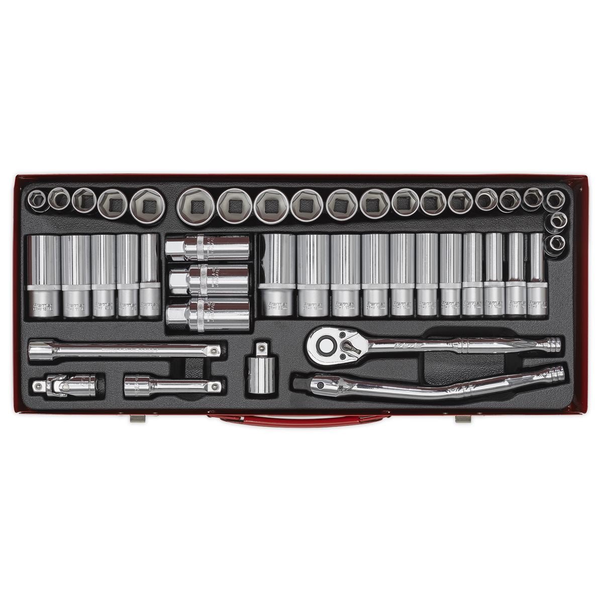 Sealey AK692 Sealey AK692 Socket Set 45pc 3/8"Sq Drive 6pt WallDrive® - Metric/Imperial