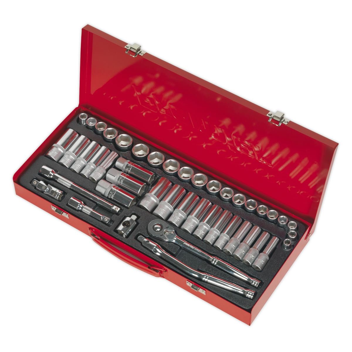 Sealey AK692 Sealey AK692 Socket Set 45pc 3/8"Sq Drive 6pt WallDrive® - Metric/Imperial