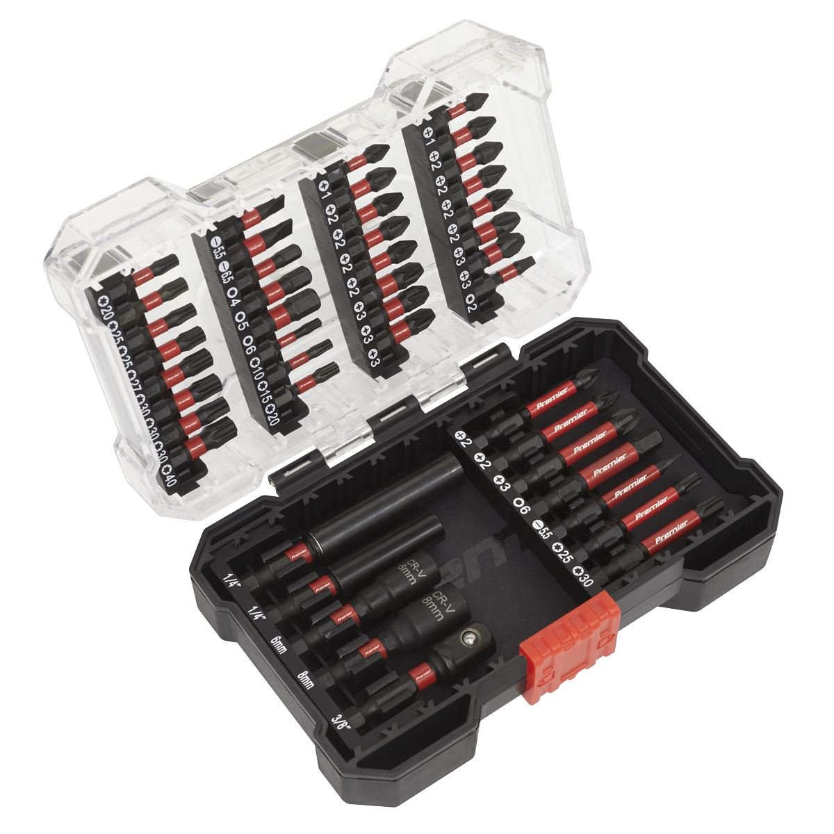 Sealey AK8280 Power Tool Bit Set 44pc Impact Grade-McCormickTools