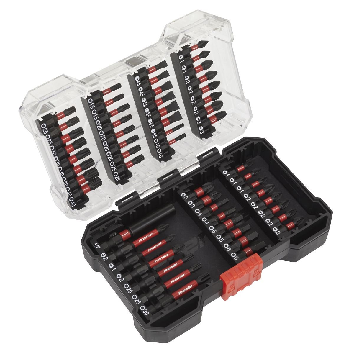 Sealey AK8281 Power Tool Bit Set 55pc Impact Grade-McCormickTools