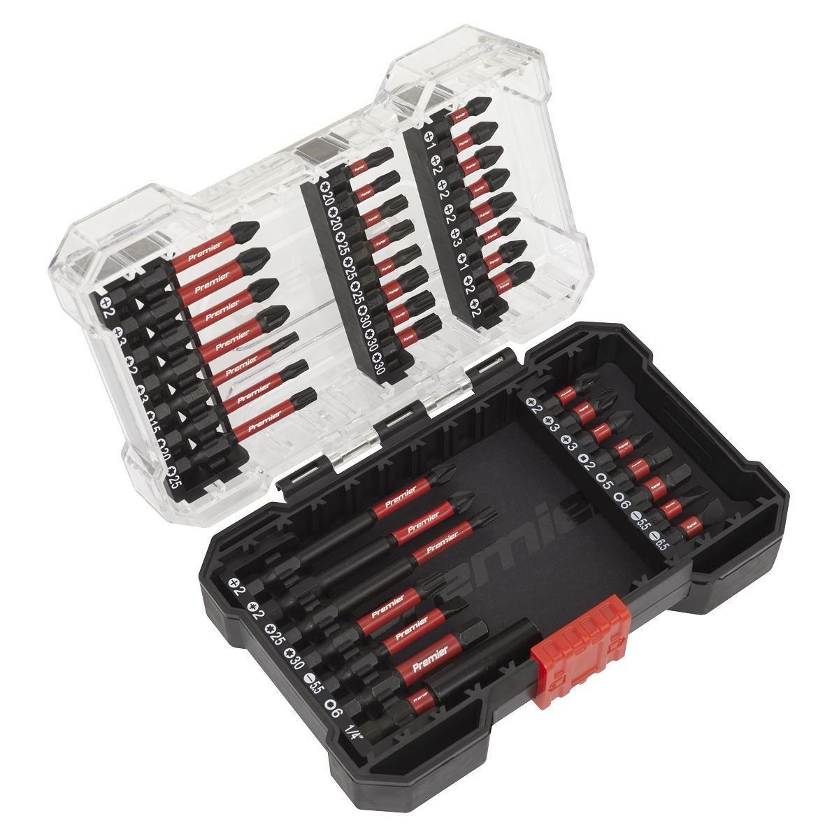 Sealey AK8282 Power Tool Bit Set 38pc Impact Grade-McCormickTools