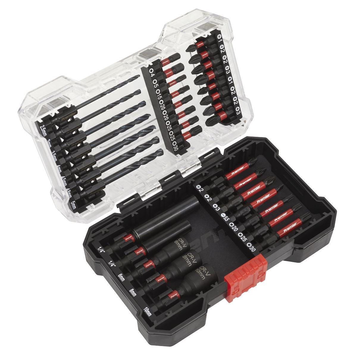 Sealey AK8284 Power Tool Bit Set 35pc Impact Grade-McCormickTools