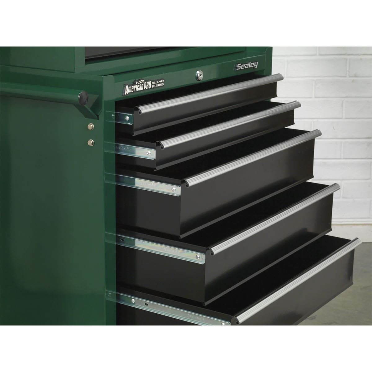 Sealey AP22507BB Rollcab 7 Drawer with Ball-Bearing Slides - Red/Grey-McCormickTools