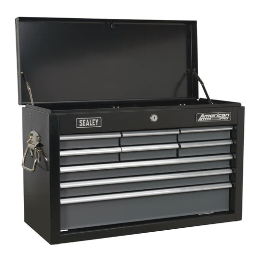 Sealey AP2509B Topchest 9 Drawer with Ball-Bearing Slides - Black/Grey-McCormickTools