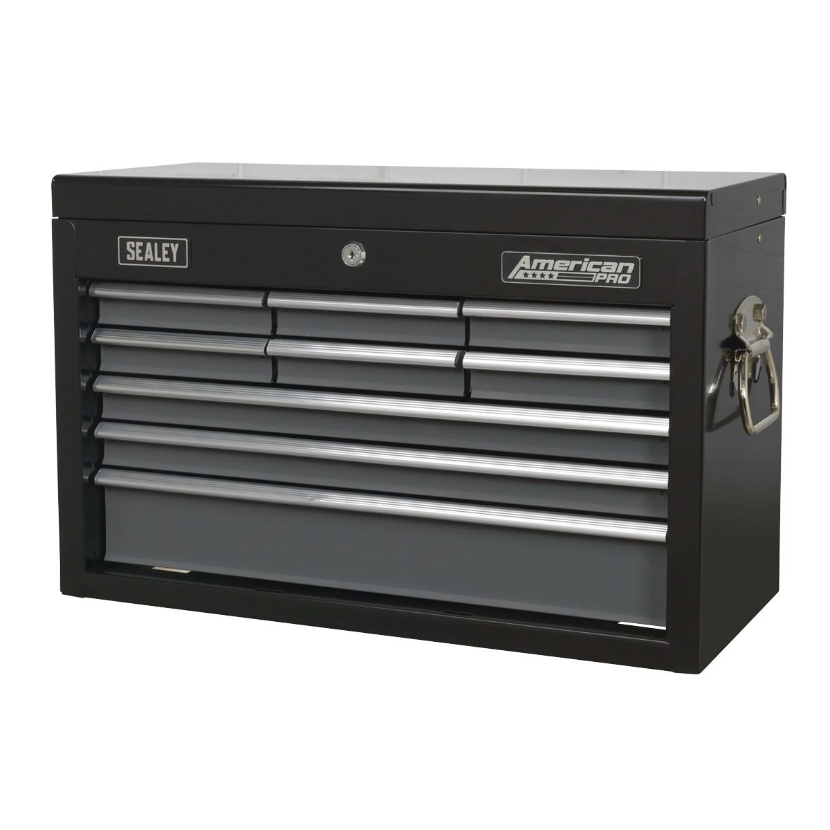 Sealey AP2509B Topchest 9 Drawer with Ball-Bearing Slides - Black/Grey-McCormickTools