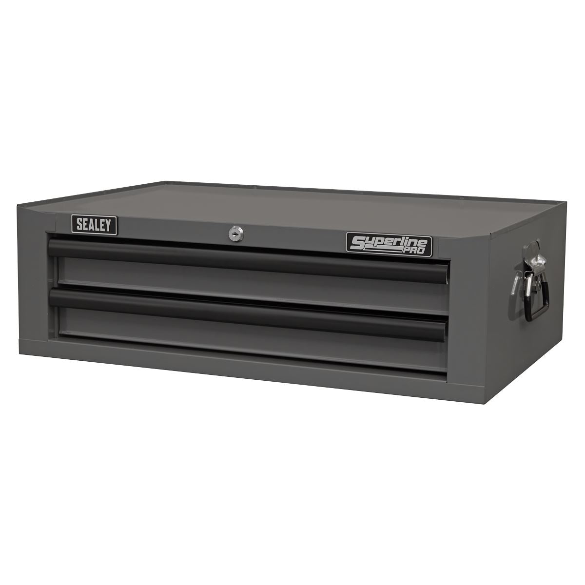 Sealey AP26029TG Mid-Box Tool Chest 2 Drawer with Ball-Bearing Slides - Grey/Black-McCormickTools