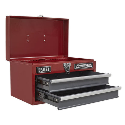 Sealey AP2602BB Toolbox 2 Drawer with Ball-Bearing Slides-McCormickTools