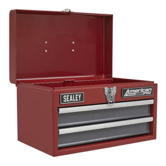 Sealey AP2602BB Toolbox 2 Drawer with Ball-Bearing Slides-McCormickTools