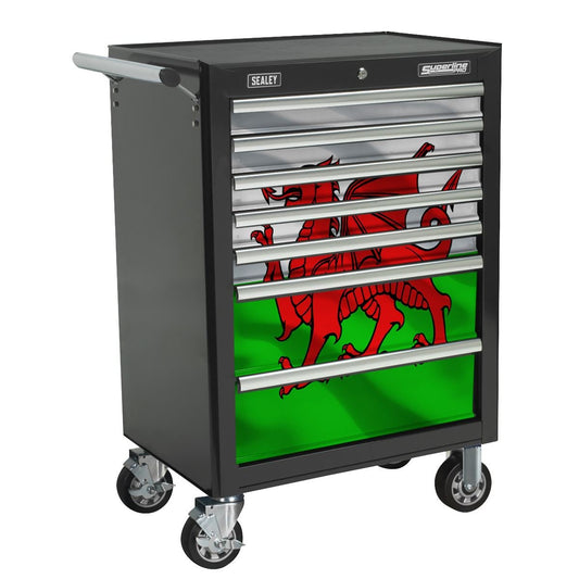 Sealey AP26479TBWALES Sealey AP26479TBWALES Wales Graphics 7 Drawer Rollcab Kit