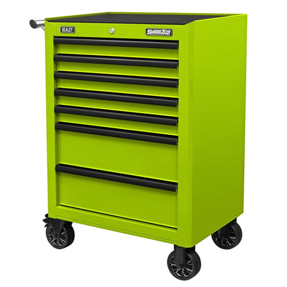 Sealey AP26479THV Sealey AP26479THV Rollcab 7 Drawer with Ball - Bearing Slides - Green/Black