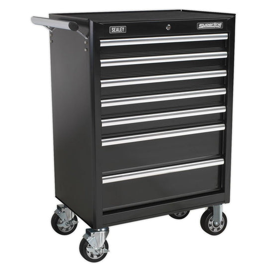 Sealey AP33479B Sealey AP33479B Rollcab 7 Drawer with Ball - Bearing Slides - Black