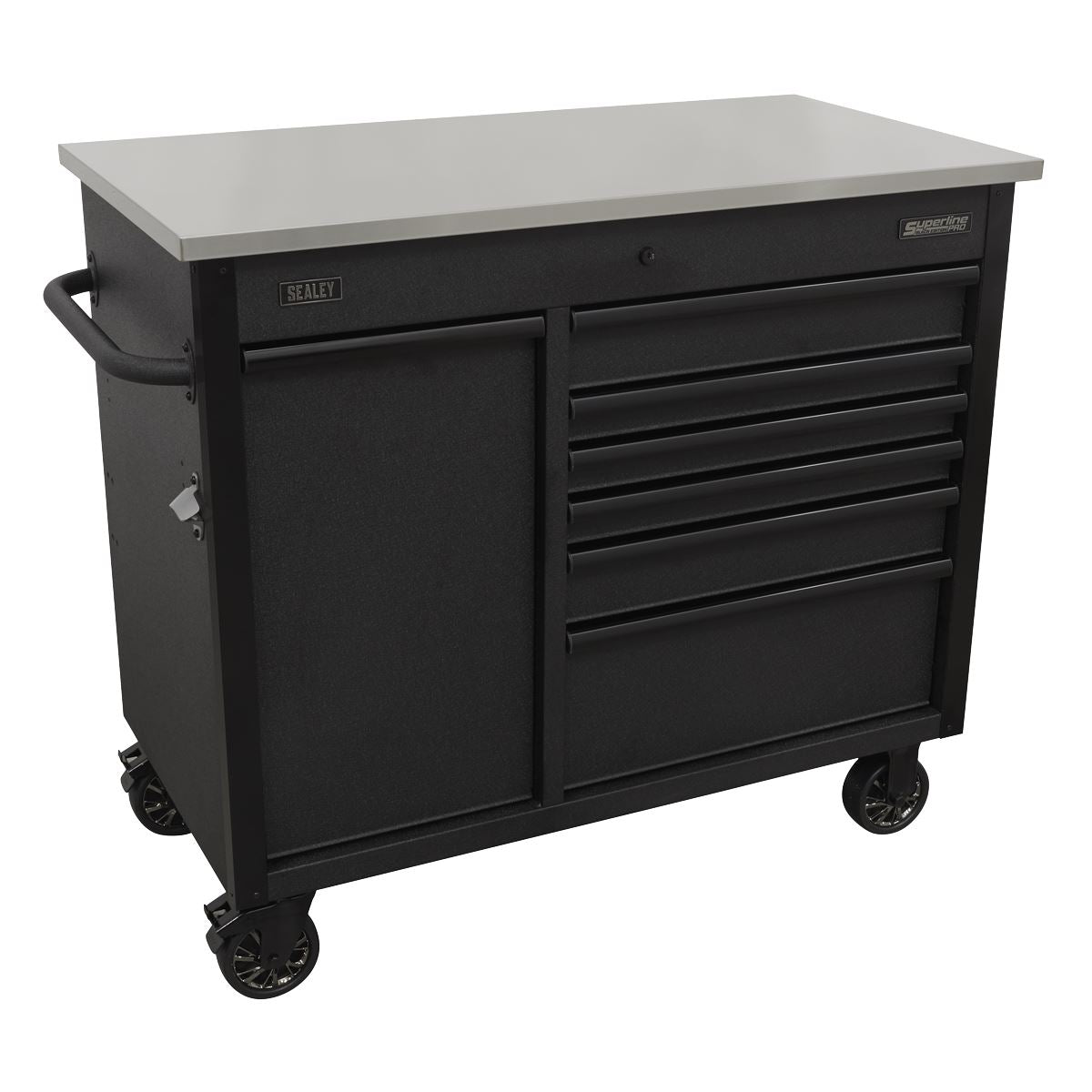 Sealey AP4206BE Sealey AP4206BE Mobile Tool Cabinet 1120mm with Power Tool Charging Drawer