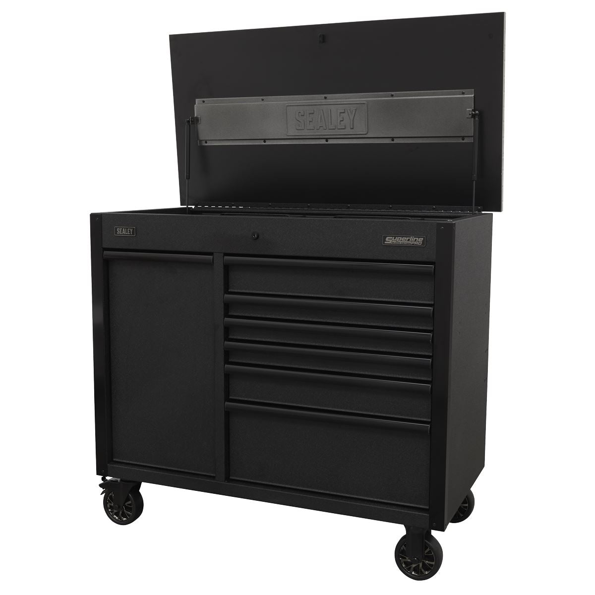 Sealey AP4206BE Sealey AP4206BE Mobile Tool Cabinet 1120mm with Power Tool Charging Drawer