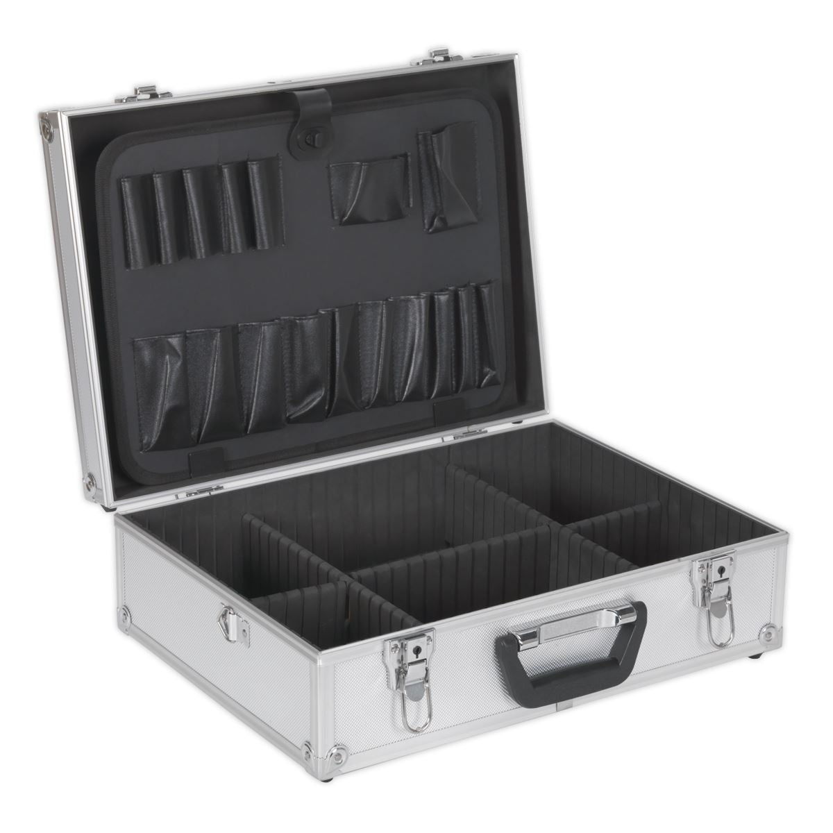 Sealey AP603 Tool Case Aluminium Square Edges-McCormickTools