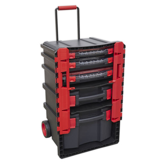 Sealey AP860 Professional Mobile Toolbox with 5 Removable Storage Cases