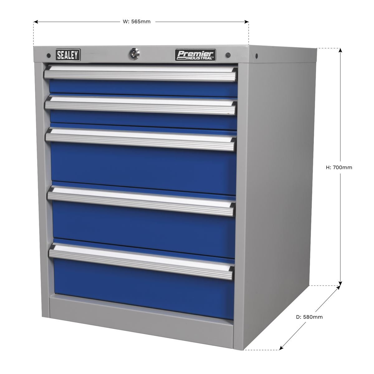 Sealey API5655A Sealey API5655A Cabinet Industrial 5 Drawer