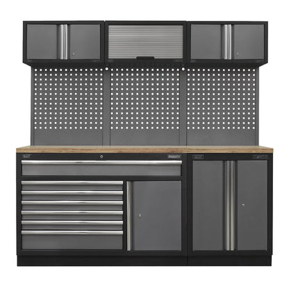 Sealey APMSSTACK11W Sealey APMSSTACK11W Superline PRO® 2.04m Storage System - Pressed Wood Worktop