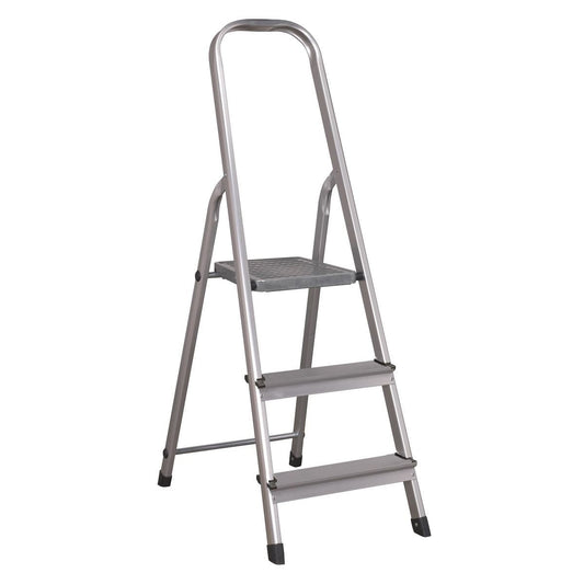 Sealey ASL3S Aluminium Step Ladder 3 - Tread EN 131