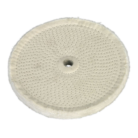 Sealey BG200BW Buffing Wheel Ø200 x 16mm Ø16mm Bore Fine