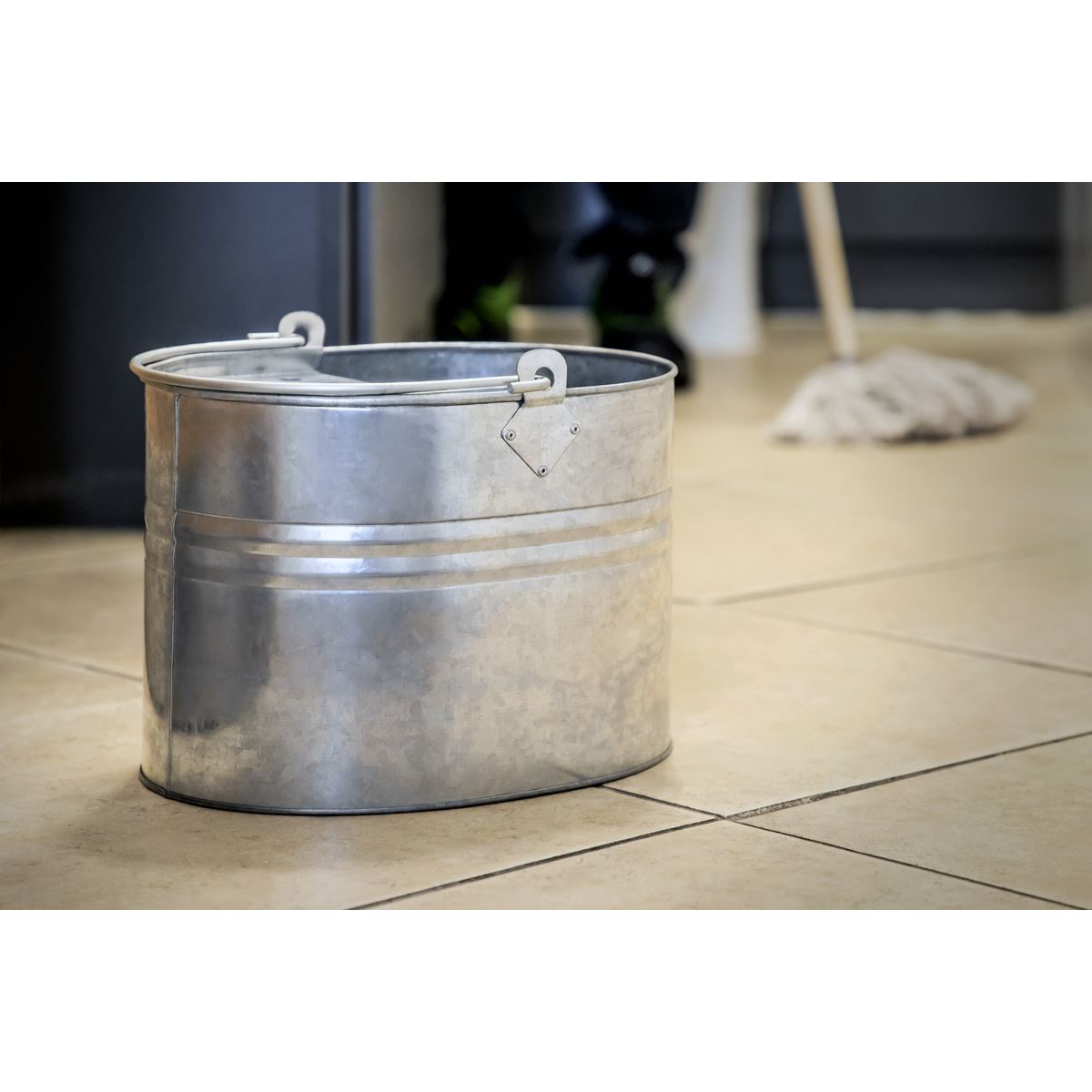 Sealey BM08 Mop Bucket 13L - Galvanized