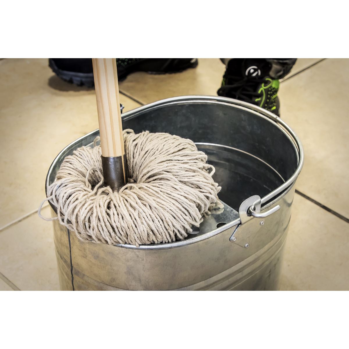 Sealey BM08 Mop Bucket 13L - Galvanized