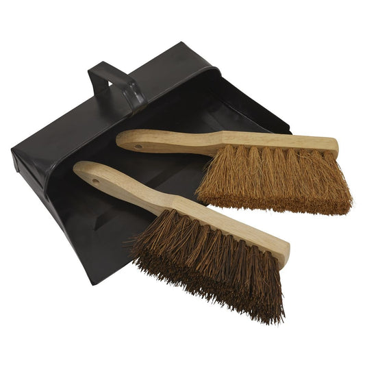 Sealey BM26 Dustpan & Brushes Metal