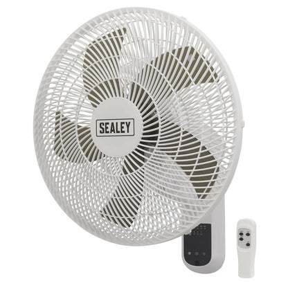 Sealey SWF16WR Wall Fan 3 - Speed 16" with Remote Control 230V - McCormickTools