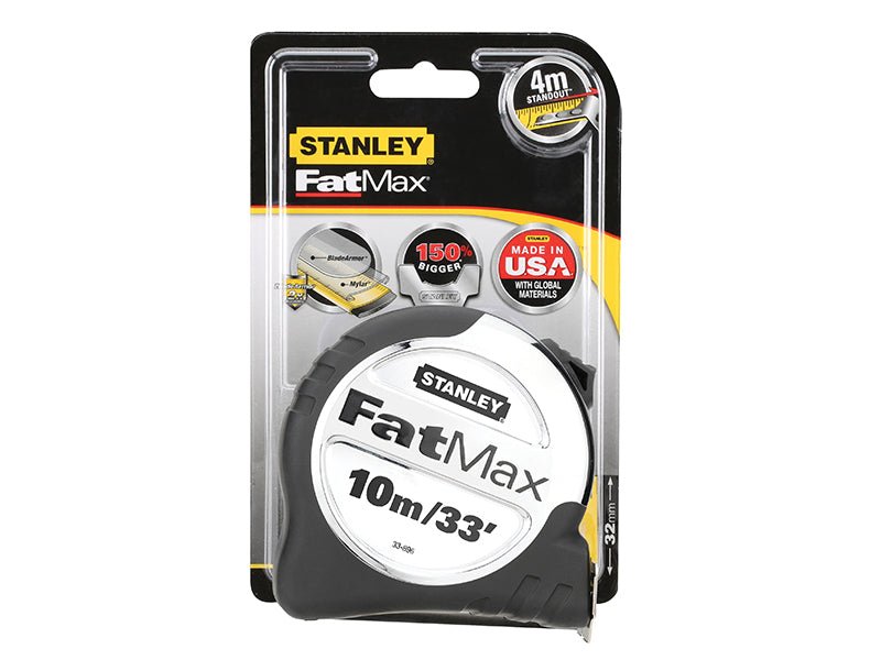 Stanley TB - STA533896 Stanley FatMax Pro Pocket Tape 10m/33ft Width 32mm STA533896