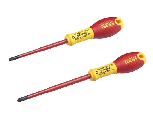 Stanley TB - STA062649 Stanley FatMax VDE Insulated Borneo PZ Scewdriver Set 2 Piece STA062649