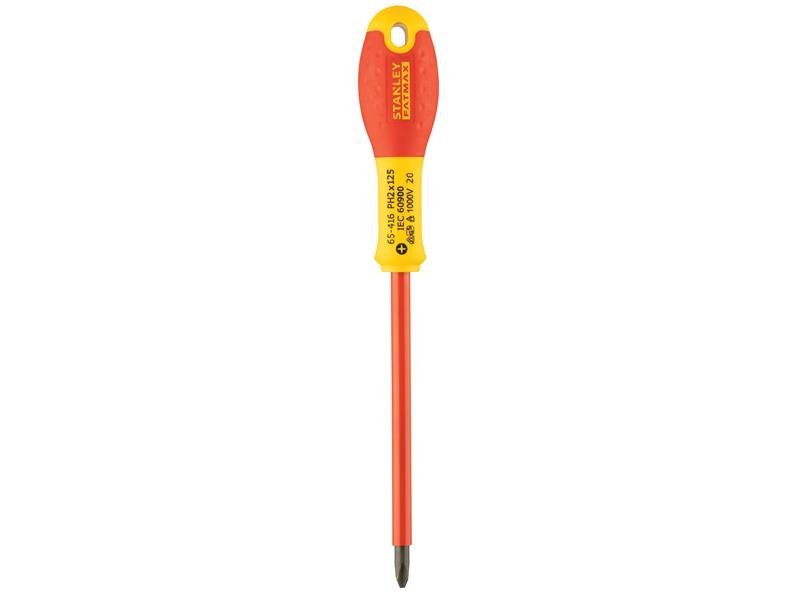 Stanley TB - STA065416 Stanley FatMax VDE Insulated Screwdriver Phillips Tip PH2 x 125mm STA065416