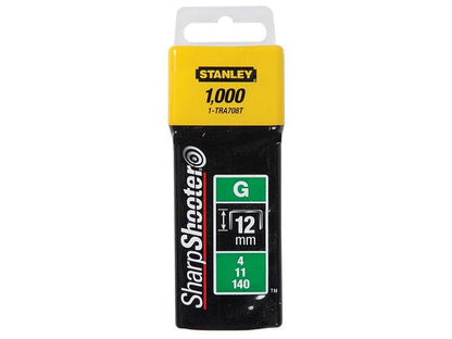 Stanley TB - STA1TRA708T Stanley TRA708T Heavy - Duty Staples 12mm Pack 1000 STA1TRA708T