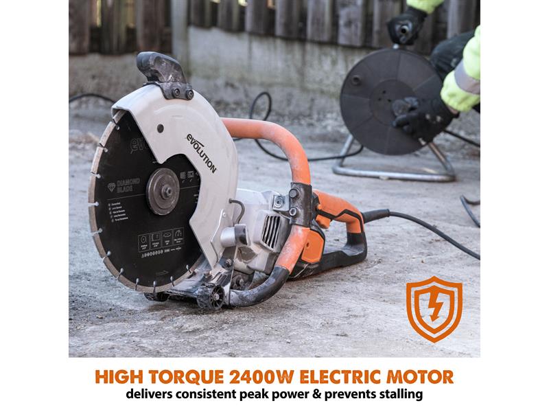 Evolution R300DCT 300mm Disc Cutter + Blade 2400W 240V