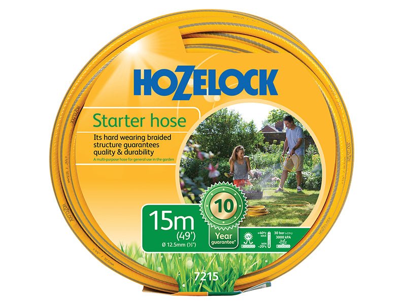 Hozelock 7215 Starter Hose 15m 12.5mm 1/2in Diameter-McCormickTools