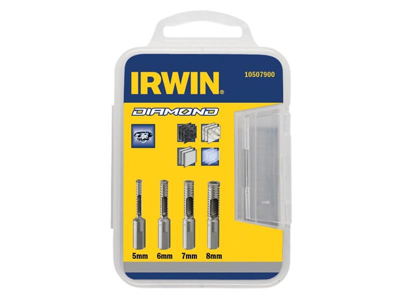 Irwin Diamond Drill Bit Set 4 Piece 5 - 8mm - 10507900