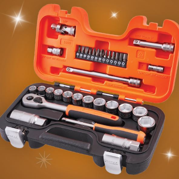 Bahco 3/8in Drive Socket Set 34 Piece