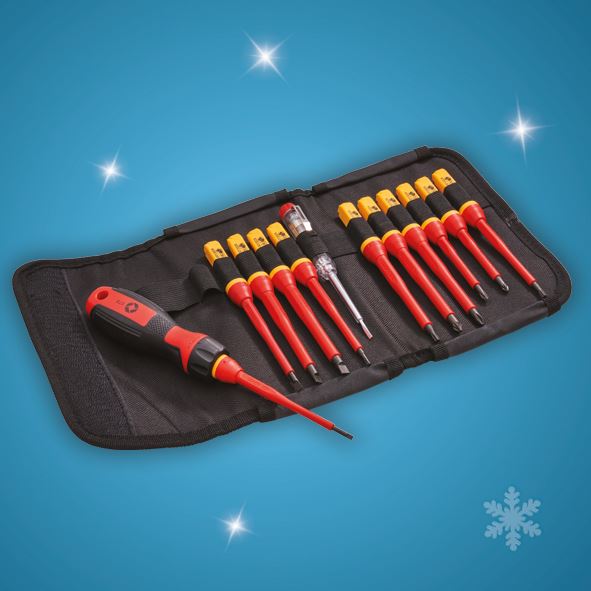 Faithfull 13 Piece Quick Change VDE Screwdriver Set