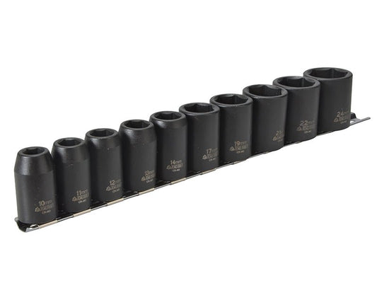 Teng Tools TB - TEN9121 Teng 9121 Impact Socket Set of 10 Metric 1/2in Drive