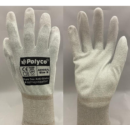 PH Polyco Pure Dex Anti Static PU Palm Coated Gloves