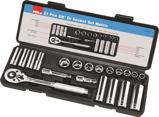 Hilka 21 pce 3/8" Drive Socket Set Metric  2202102