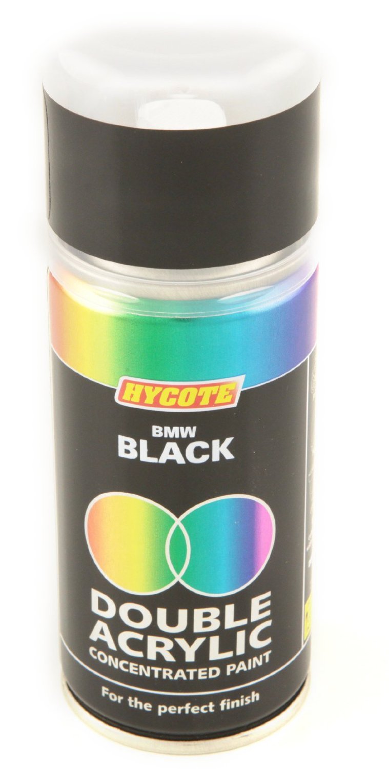 Hycote Bmw Black Metallic Double Acrylic Spray Paint 150Ml Xdbm401