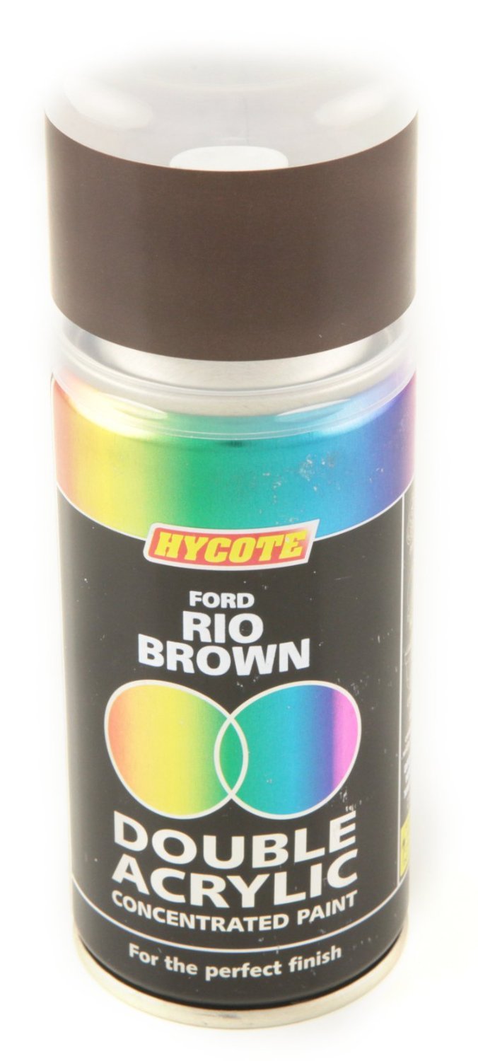 Hycote Ford Rio Brown Double Acrylic Spray Paint 150Ml Xdfd107